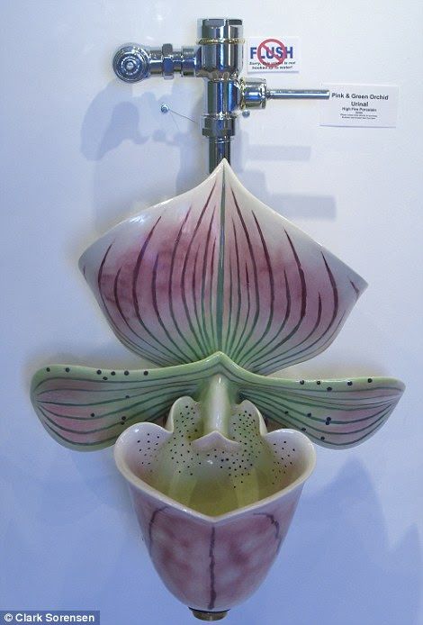 Amazing Garden Themed Urinals