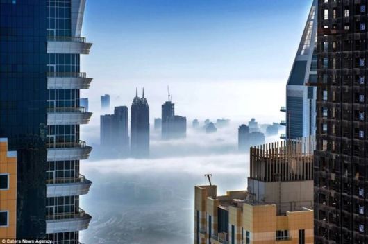 A Blanket Of Fog Covers Dubai