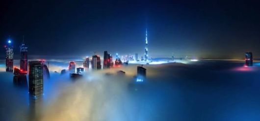 A Blanket Of Fog Covers Dubai