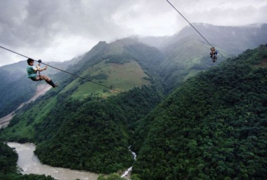 A High Altitude Zipline To School