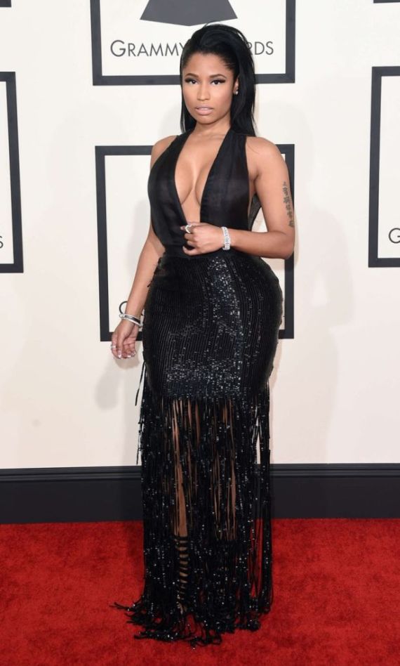 Nicki Minaj Attends 2015 GRAMMY Awards