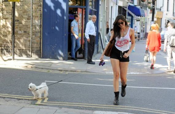 Daisy Lowe On The Morning Walk In London