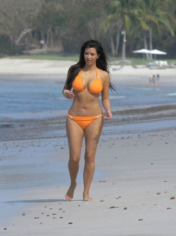 Miss Kardashian Surfing In Mexico
