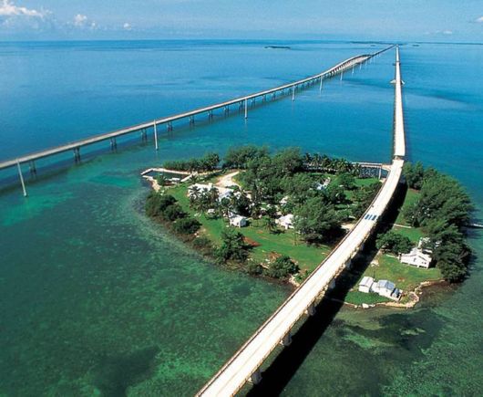 Famous Seven Mile Bridge In Florida