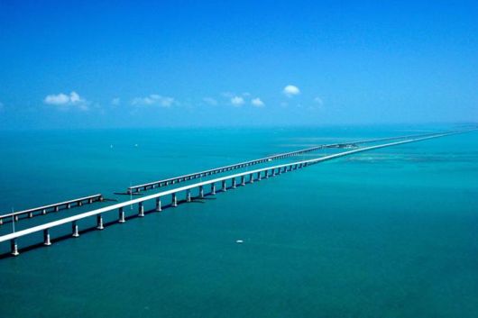 Famous Seven Mile Bridge In Florida