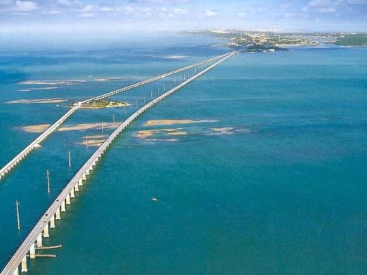 Famous Seven Mile Bridge In Florida