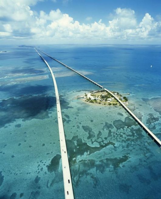 Famous Seven Mile Bridge In Florida