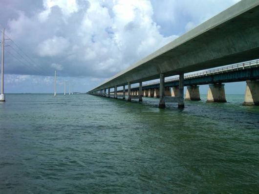 Famous Seven Mile Bridge In Florida