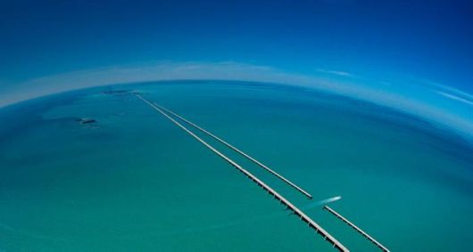 Famous Seven Mile Bridge In Florida