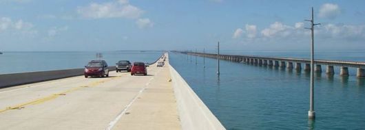 Famous Seven Mile Bridge In Florida