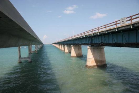 Famous Seven Mile Bridge In Florida