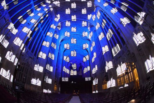 Projection Mapping Contemporary Art Over Chapel